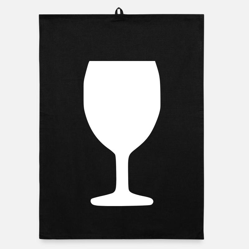 Wein Weinglas Rotwein  Organic Geschirrtuch