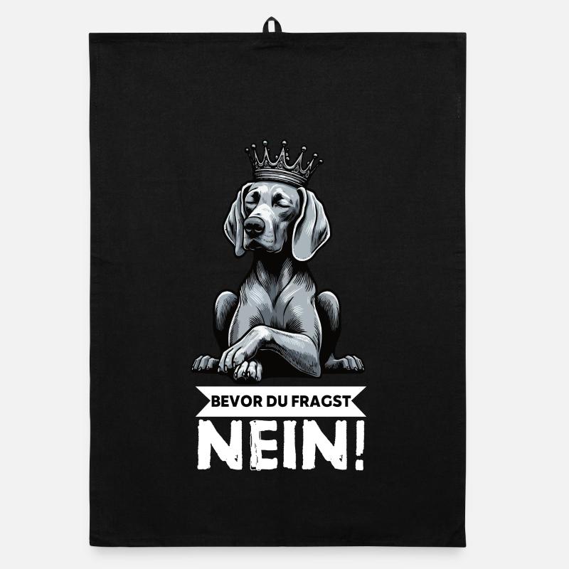 Avant que vous ne demandiez : pas de propriétaire de Weimaraner Weimaraner Torchon bio