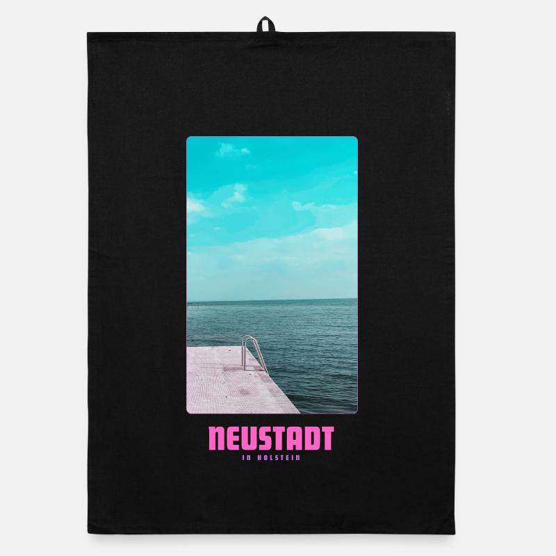 Neustadt in Holstein _ Ostsee  Organic Geschirrtuch