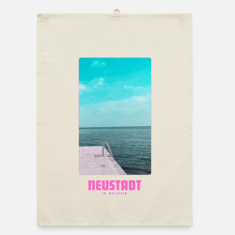 Neustadt in Holstein _ Ostsee  Organic Geschirrtuch