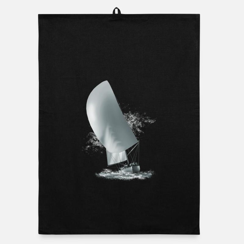 Segelboot Organic Geschirrtuch