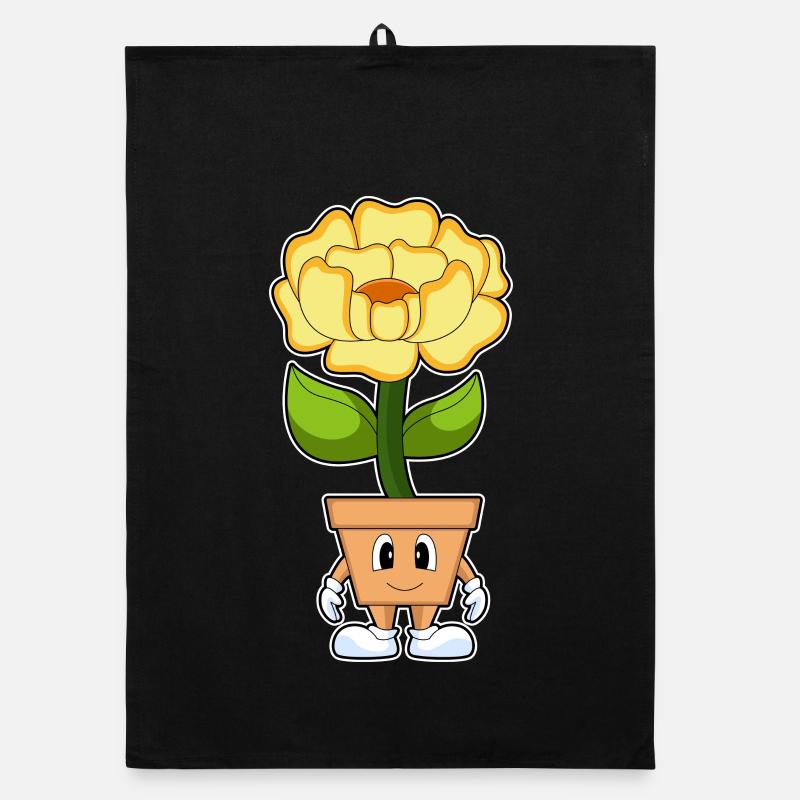 Fleurs de pivoine en pot de fleurs Torchon bio