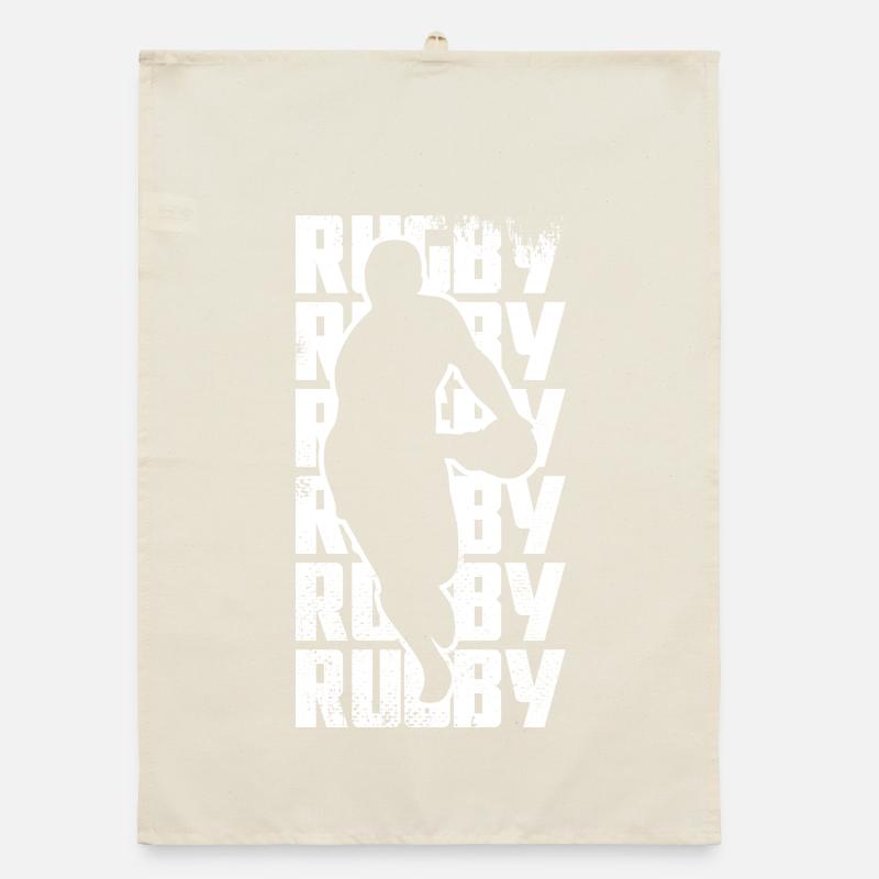 Rugby player Organic dish towel