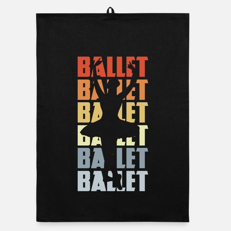 Vintage Ballett Organic Geschirrtuch