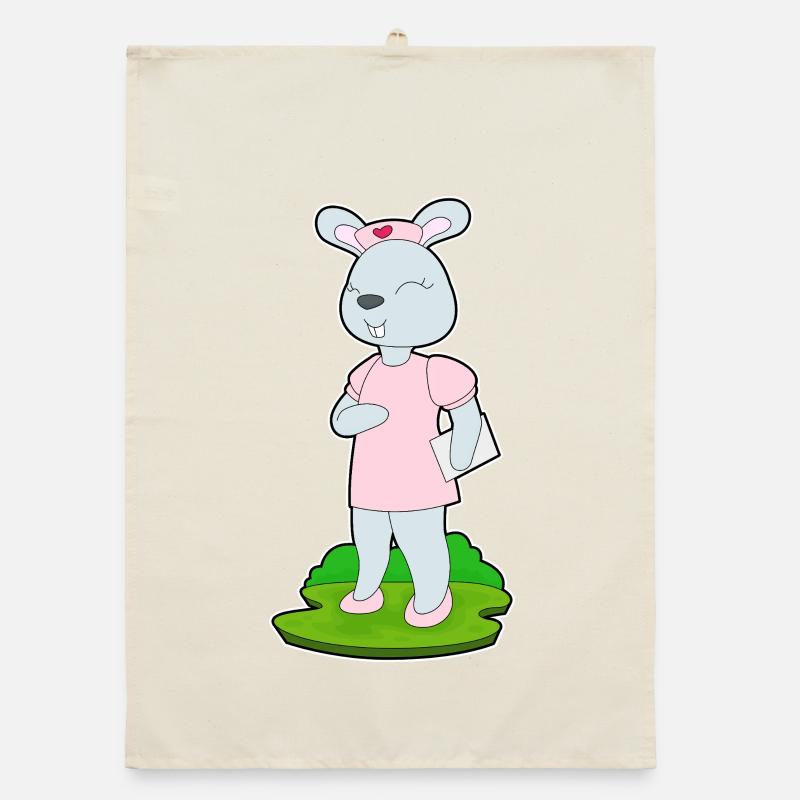 Bunny Nurse Organic dish towel