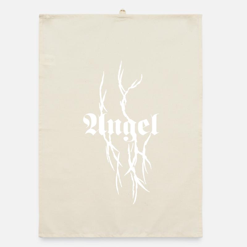 Gothic Dornen-Typografie Organic Geschirrtuch