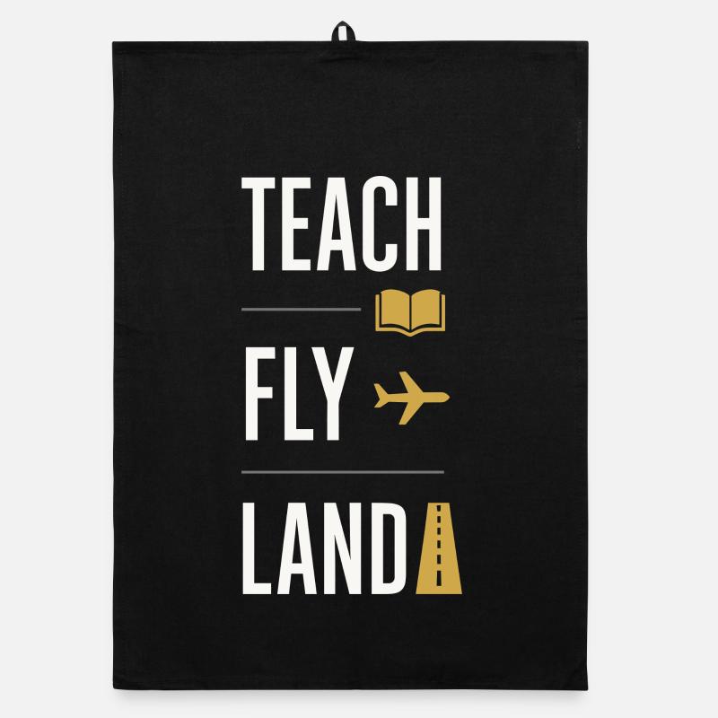 Flight Instructor Cfi Pilot Aviation Instructor Organic dish towel
