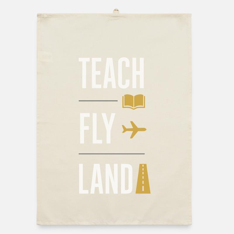 Flight Instructor Cfi Pilot Aviation Instructor Organic dish towel