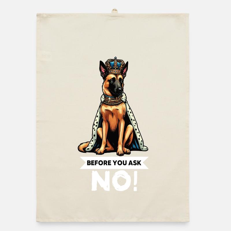 Before You Ask Malinois Belgian Shepherd Dog Organic dish towel