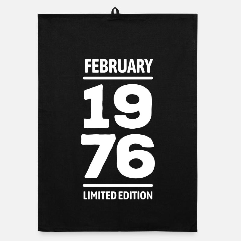 Limited Edition February 1976 Birthday Gift Organic dish towel