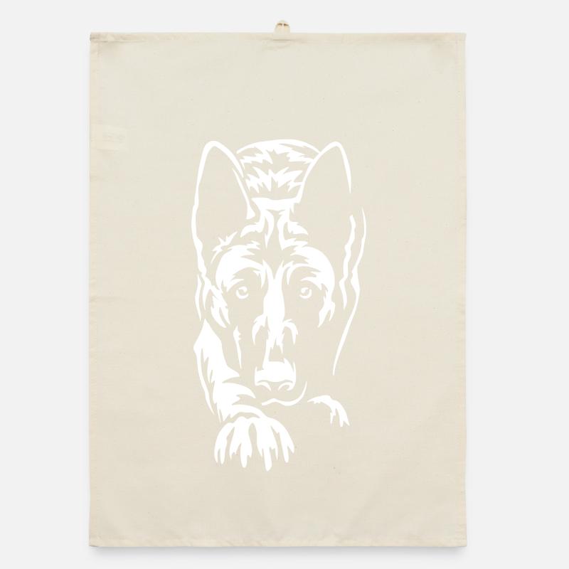 Malinois "Black Edition" Organic Geschirrtuch