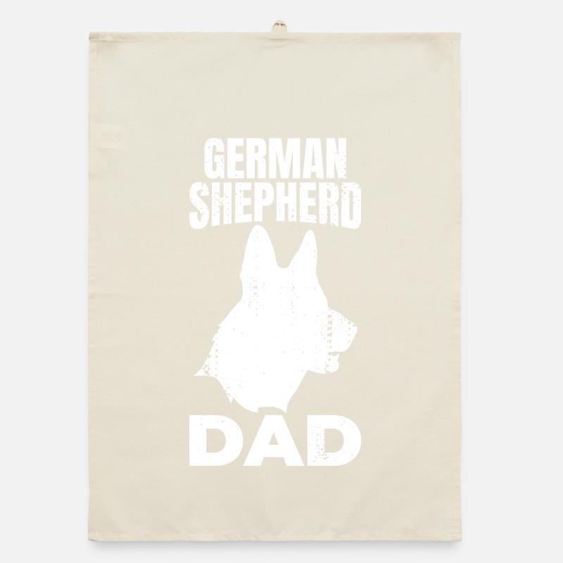 German Shepherd Dad Organic Geschirrtuch