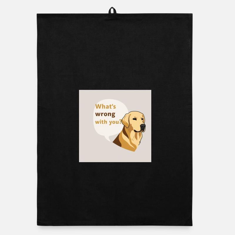 Golden Retriever - What´s Wrong With You Organic Geschirrtuch