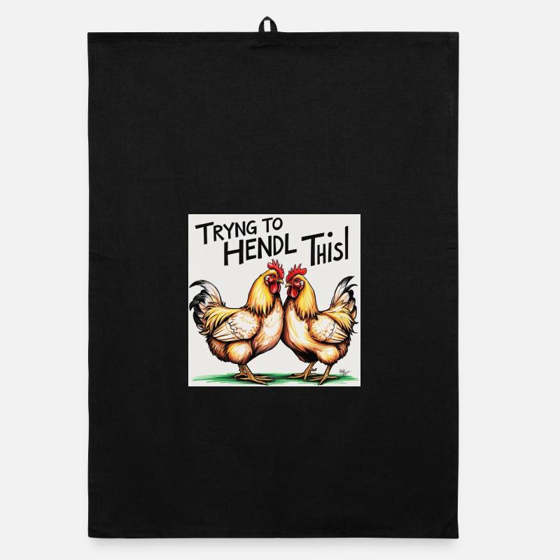 Poulets « Essayer de faire ça » Torchon bio