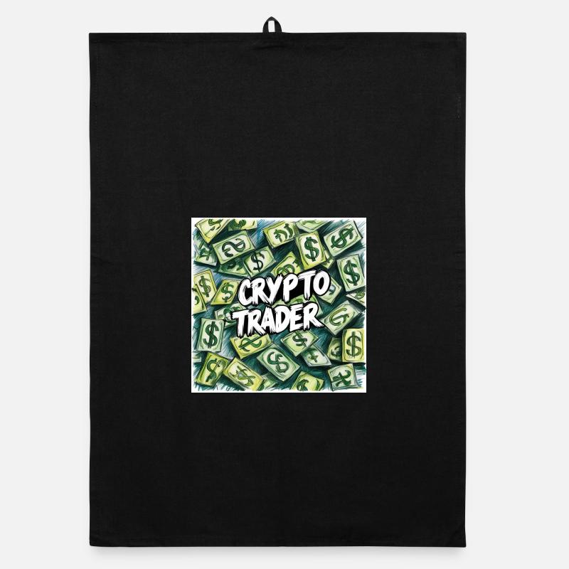 Pluie d’argent pour traders de cryptomonnaies Torchon bio
