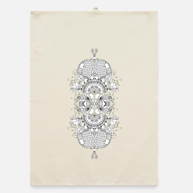 Mandala de nénuphar Torchon bio