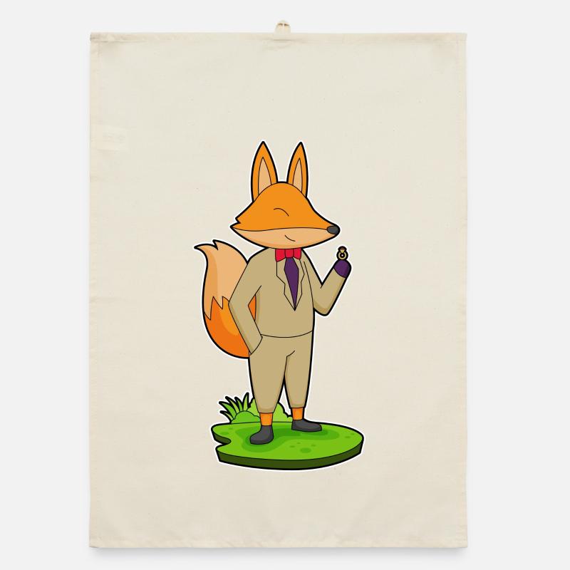 Fox Groom Ring Mariage Torchon bio