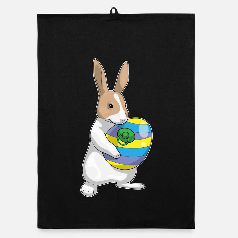 Bunny Easter Pacifier Organic dish towel
