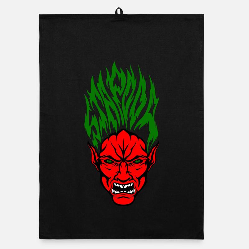 Stapooa couleur démoniaque Torchon bio