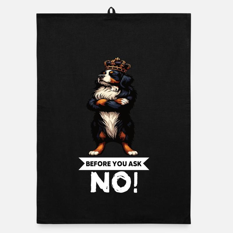 Before You Ask Bernese Mountain Dog Mountain Dogs Organic dish towel