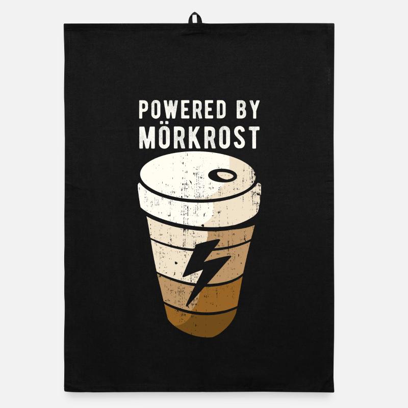 Powered By Mörkrost Schweden Kaffee Organic Geschirrtuch