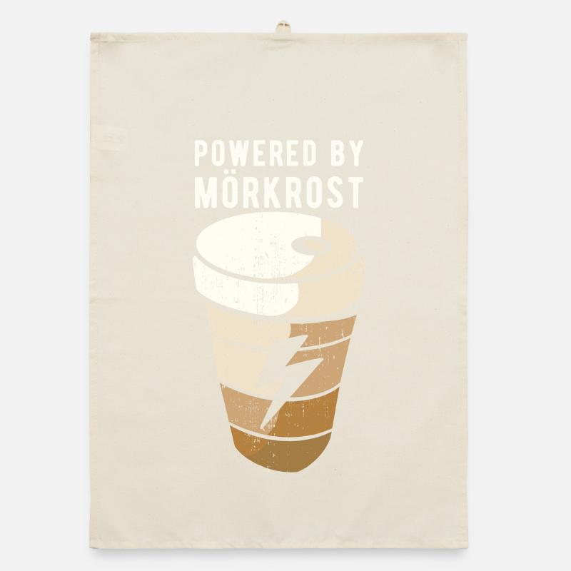 Powered By Mörkrost Sweden Coffee Organic dish towel