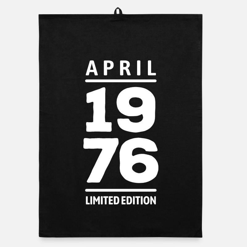 Édition limitée cadeau d’anniversaire d’avril 1976 Torchon bio