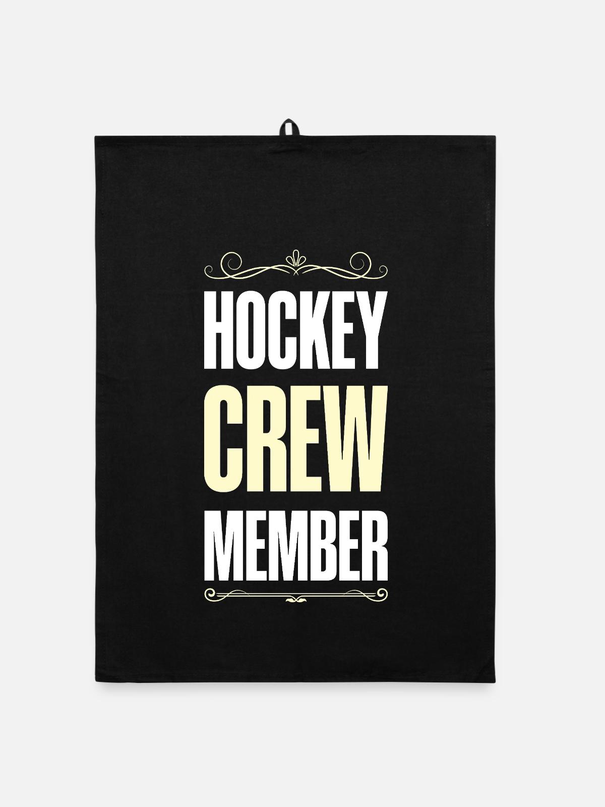 Hockey Crew - Torchon bio - noir - Devant