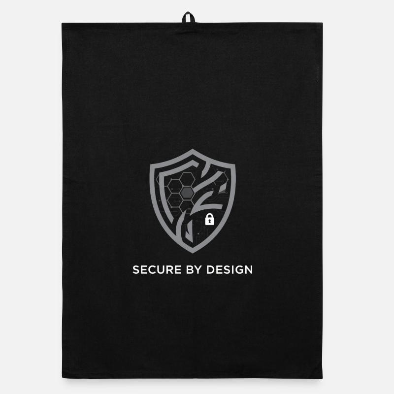 Secure by Design Logo Organic Geschirrtuch