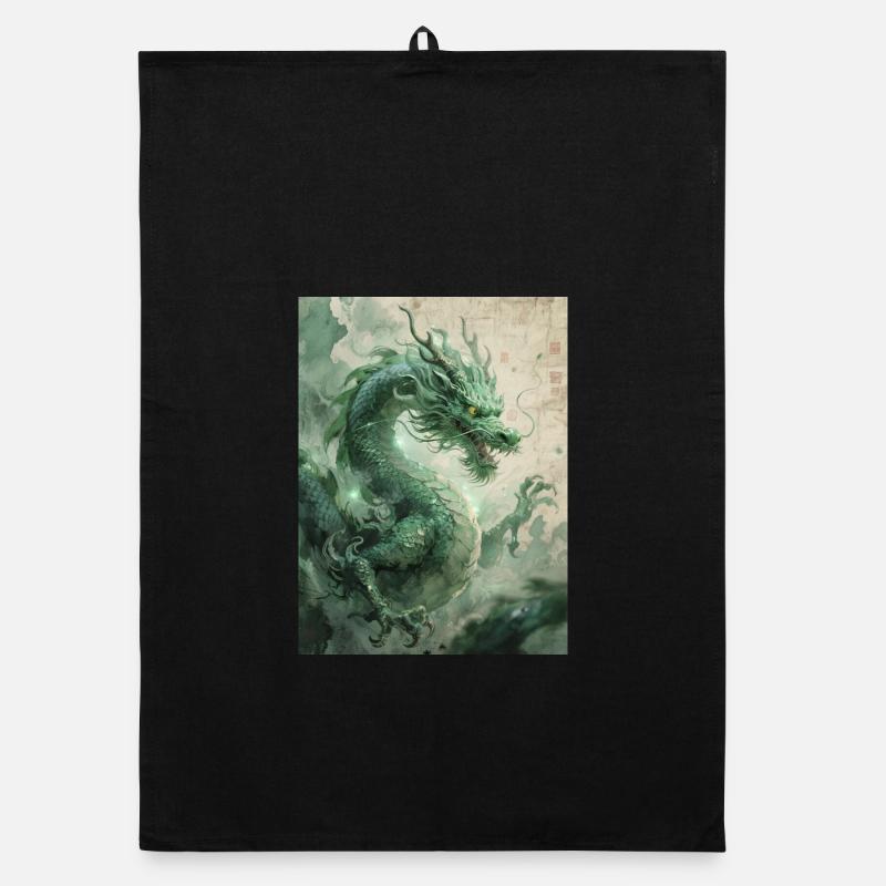 Le Souverain d'Orient : Le Dragon Azur (Qinglong) Torchon bio