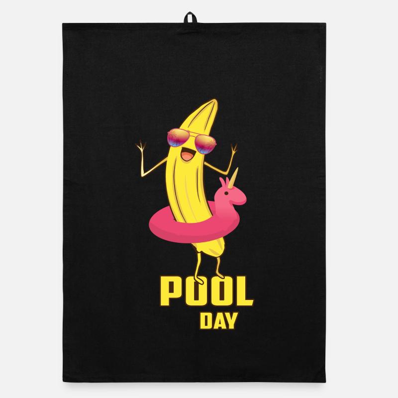 Coole Pool Banane Organic Geschirrtuch