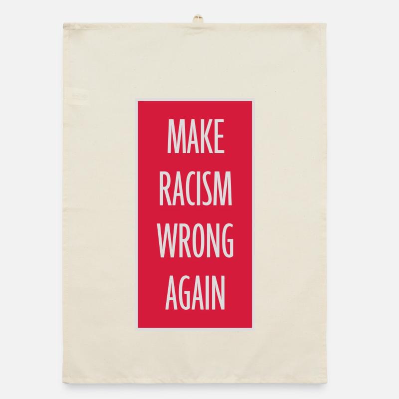 make racism wrong again Organic Geschirrtuch