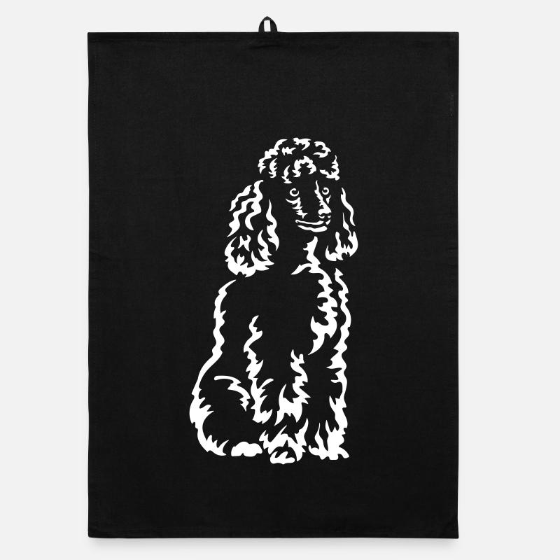 Poodle "Black Edition" Organic dish towel