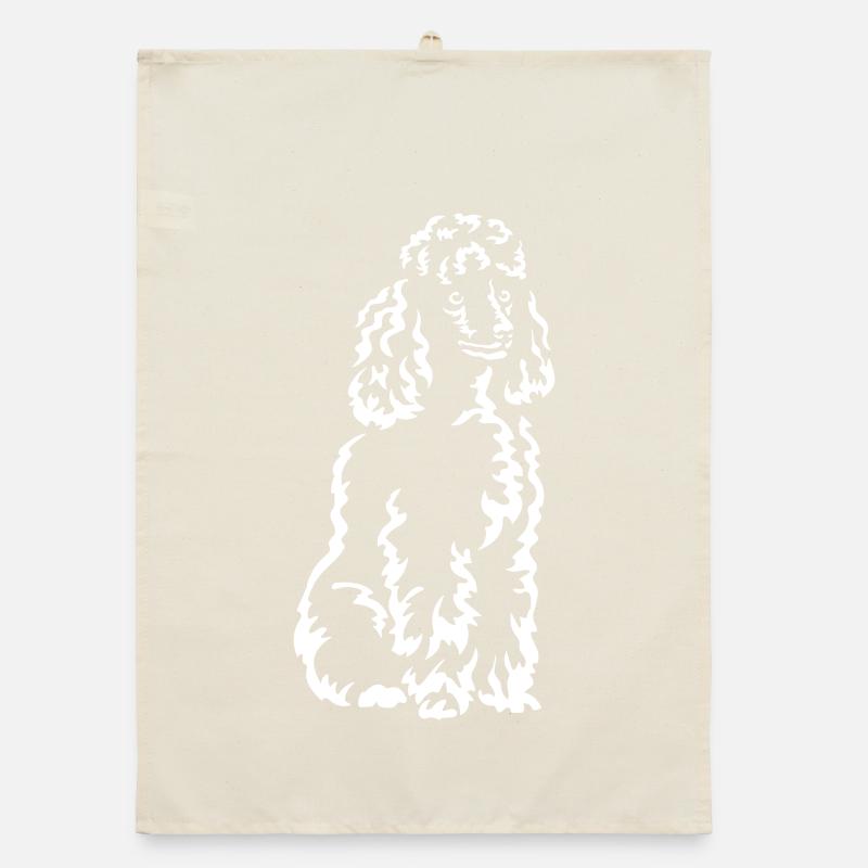 Poodle "Black Edition" Organic dish towel