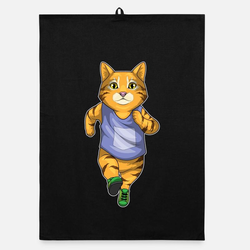 Chat Jogger Jogging Sport Torchon bio