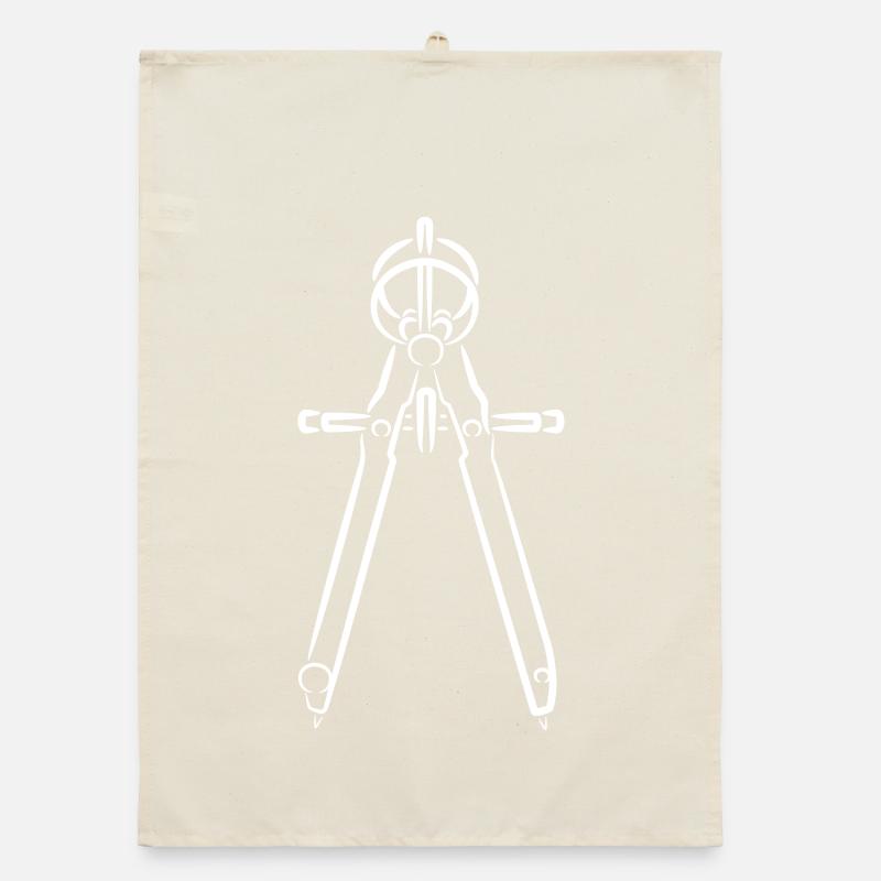 Compass Sketch Organic dish towel