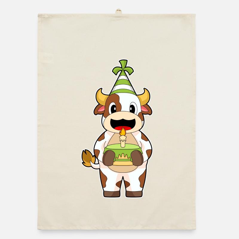 Gâteau d’anniversaire de vache Torchon bio