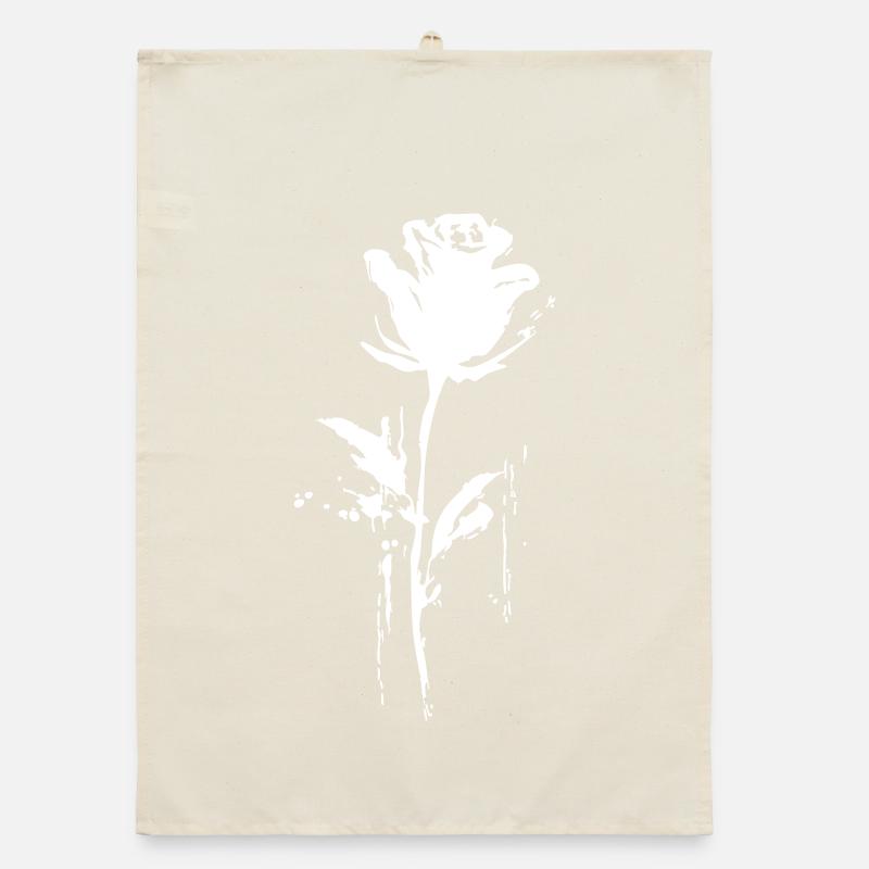 Rose splatter Urban Style Organic dish towel