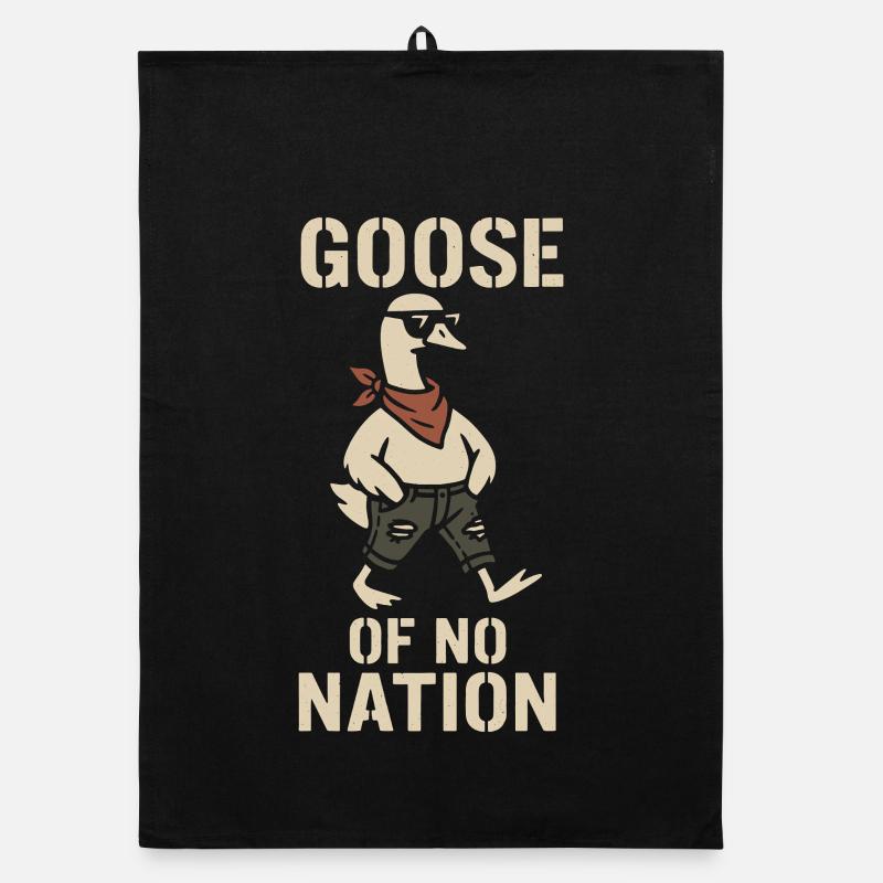 Funny Geese Meme Chaos Honk Certified Silly Organic dish towel