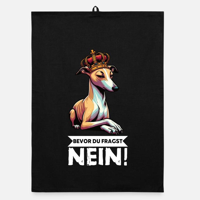 Bevor Du Fragst  Whippet Windhund Whippets  Organic Geschirrtuch