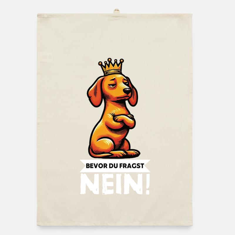 Before you ask: dachshund, dachshund owner, dachshund owner Organic dish towel