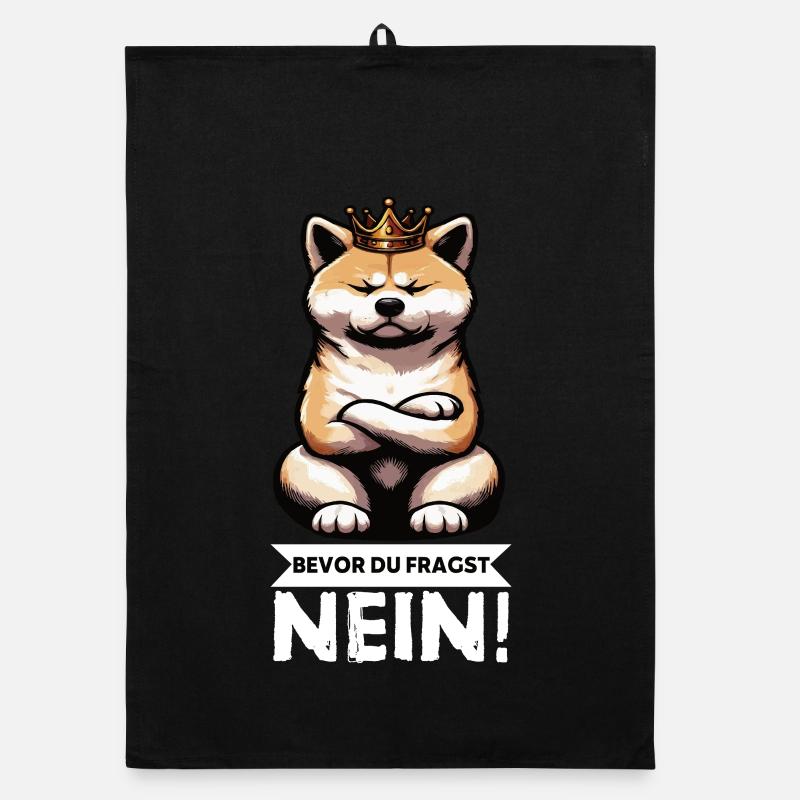Bevor Du Fragst Nein Akita Akitabesitzer Akitas Organic Geschirrtuch