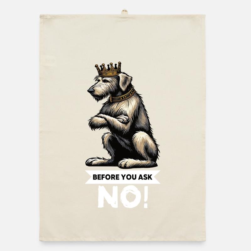 Before You Ask Irish Wolfhound Wolfhound Owner Organic dish towel