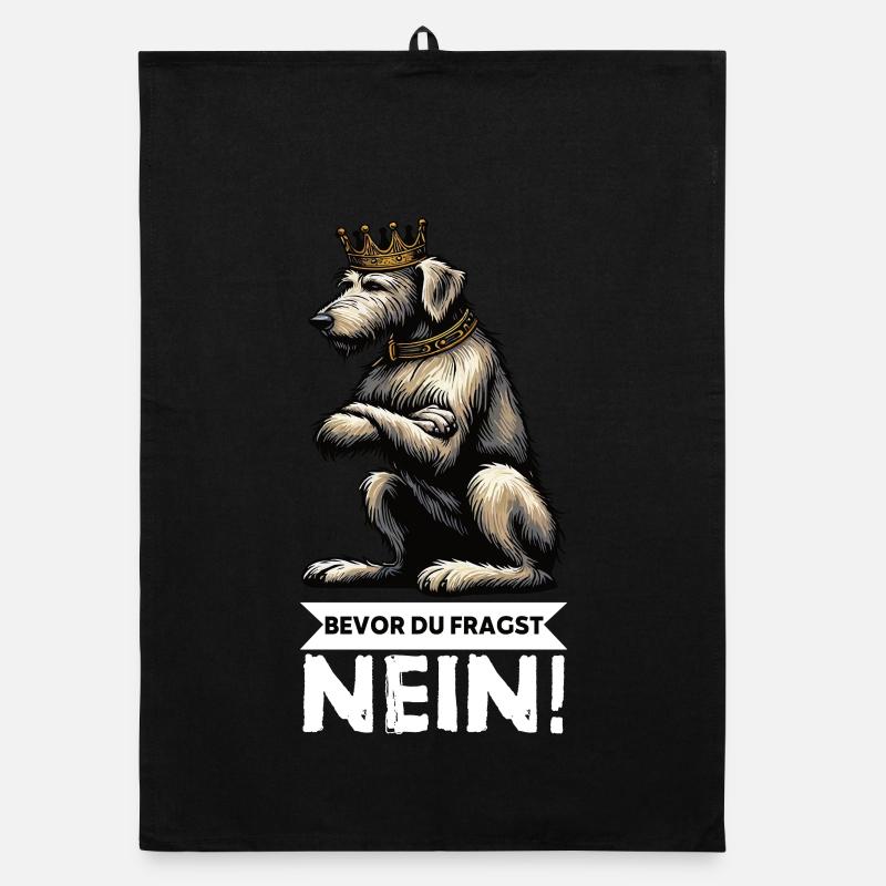 Avant que vous ne demandiez Pas de chien de loup irlandais Wolfhound Torchon bio