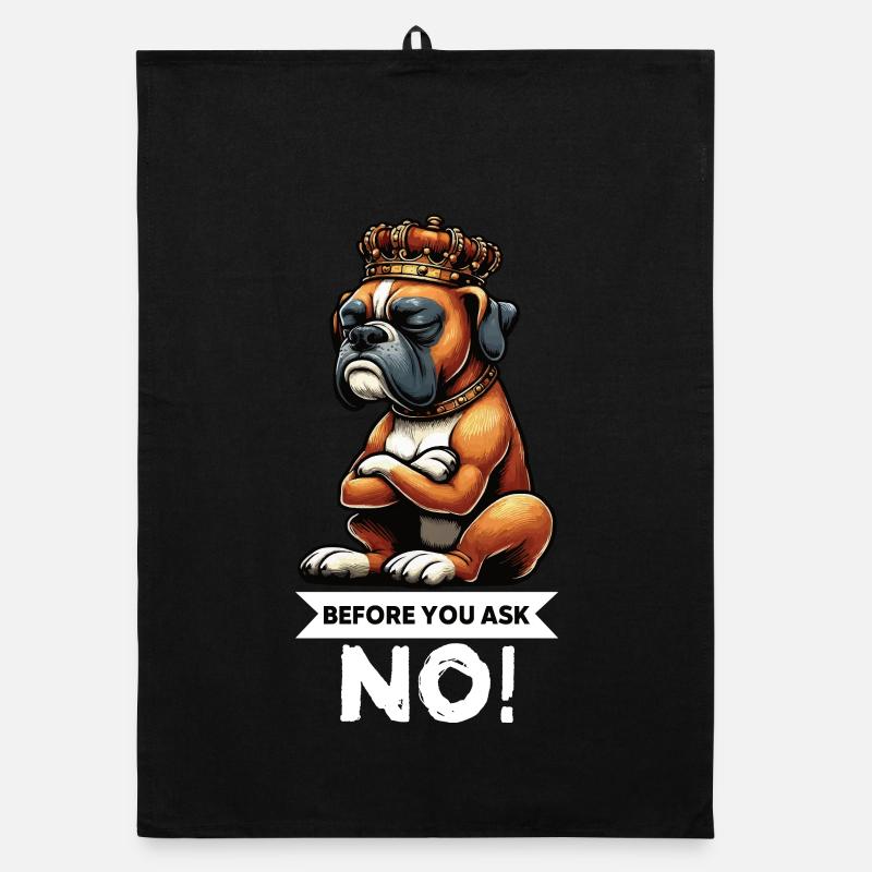 Before You Ask Boxer Boxer Owner Boxer Lovers Organic dish towel