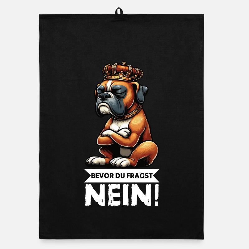 Before you ask No Boxer Boxer Holder Boxer Dog Organic dish towel