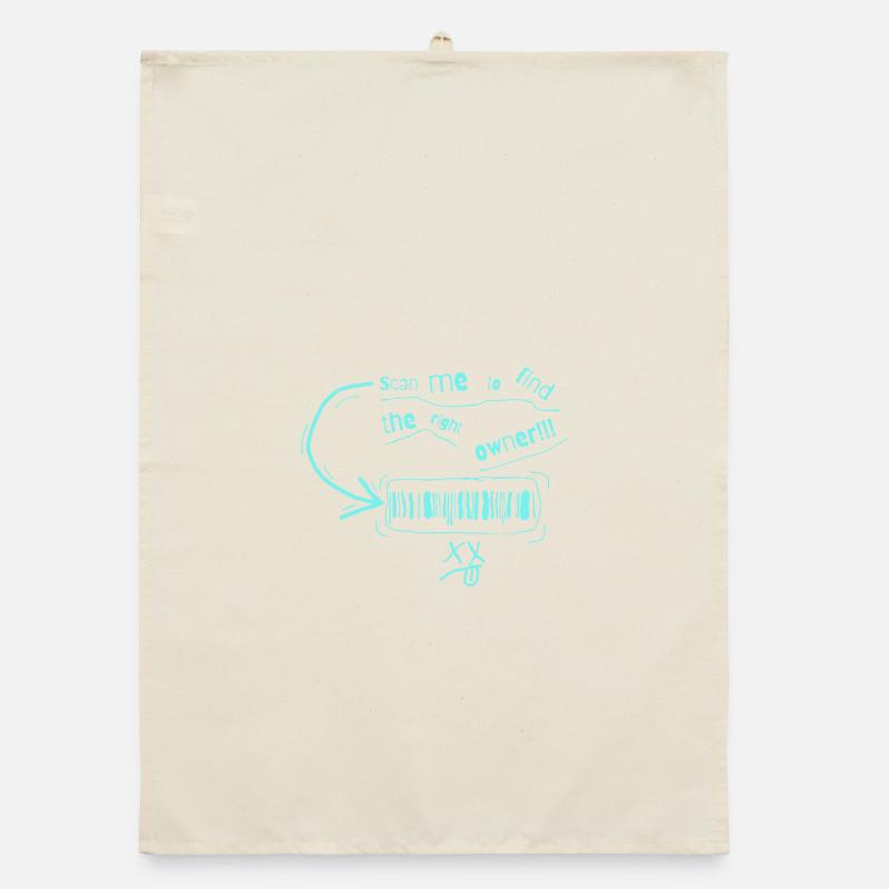 Finden Sie den Barcode des Eigentümers Organic Geschirrtuch