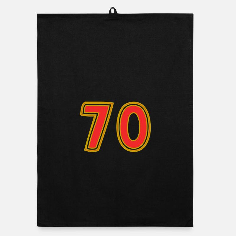 70. 70 ANS. 70e ANNIVERSAIRE. ANNIVERSAIRE 70 ANS. Torchon bio
