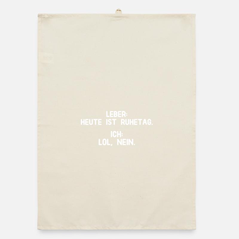 Leber hat Ruhetag Organic Geschirrtuch