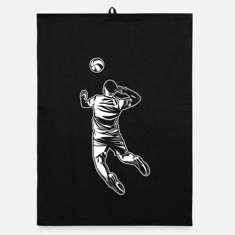 Joueur de volley-ball Torchon bio